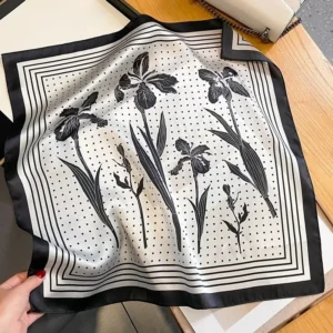 Black Iris And Dots