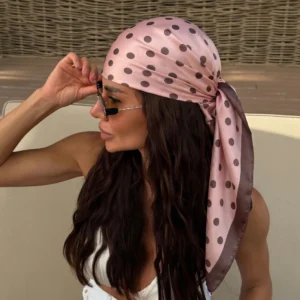 Pink With Dark Dots