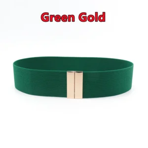 Green, gold-tone clasp / أخضر بقفل ذهبي اللون