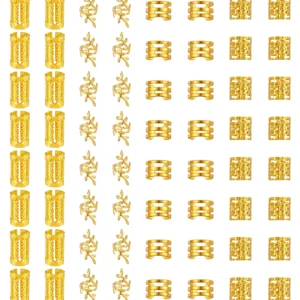 Gold tone — 80 pieces / لون ذهبي — 80 قطعة