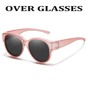 Pink frame, dark lenses / إطار وردي وعدسات داكنة