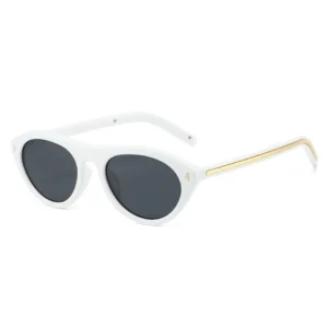 White frame, grey lenses / إطار أبيض وعدسات رمادية