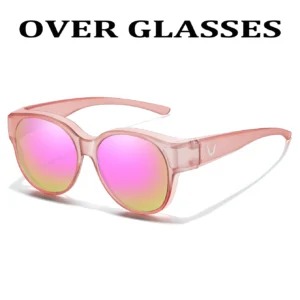 Pink frame, pink mirror lenses / إطار وردي وعدسات وردية عاكسة