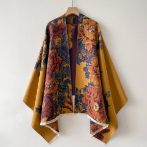Gold Multicolour Floral