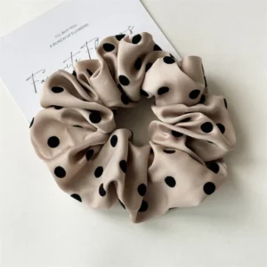 Taupe With Black Dots