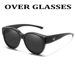 Rounded Fit-Over Sunglasses in Solid and Patterned Frames