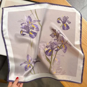 Cream Purple Irises