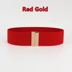Red, gold-tone clasp / أحمر بقفل ذهبي اللون