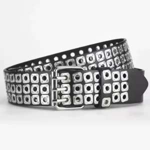 Black With Bright Silver-tone
