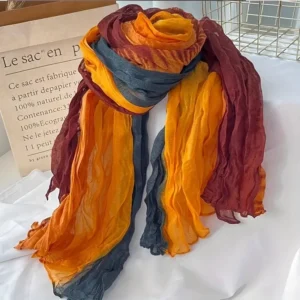 Orange-burgundy-blue