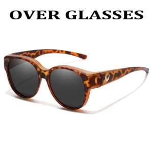 Tortoiseshell frame, dark lenses / إطار بني مرقط وعدسات داكنة
