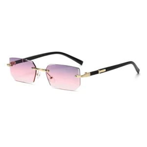 One pair, grey-pink gradient lenses / نظارة واحدة بعدسات رمادية وردية متدرجة
