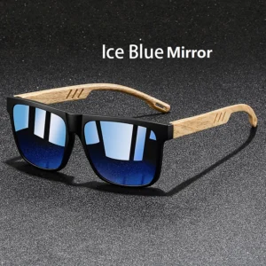 Black frame, blue mirror lenses / إطار أسود وعدسات زرقاء عاكسة