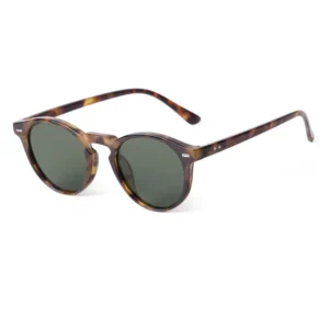 Tortoiseshell frame, green lenses / إطار بني مرقط وعدسات خضراء