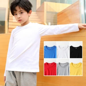 Boys' Cotton Shirt or T-Shirt – Long Sleeve