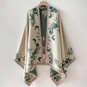 Green-cream Floral