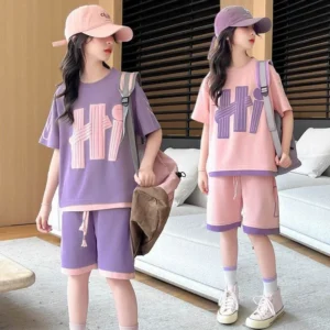 Girls' Matching Set – Short Sleeve