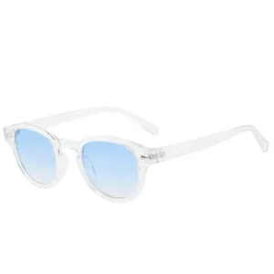 Clear frame, pale blue lenses / إطار شفاف وعدسات زرقاء فاتحة