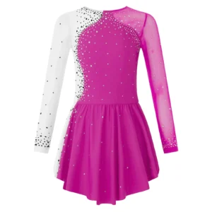 Girls' Polyester Dress – Long Sleeve