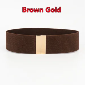 Brown, gold-tone clasp / بني بقفل ذهبي اللون